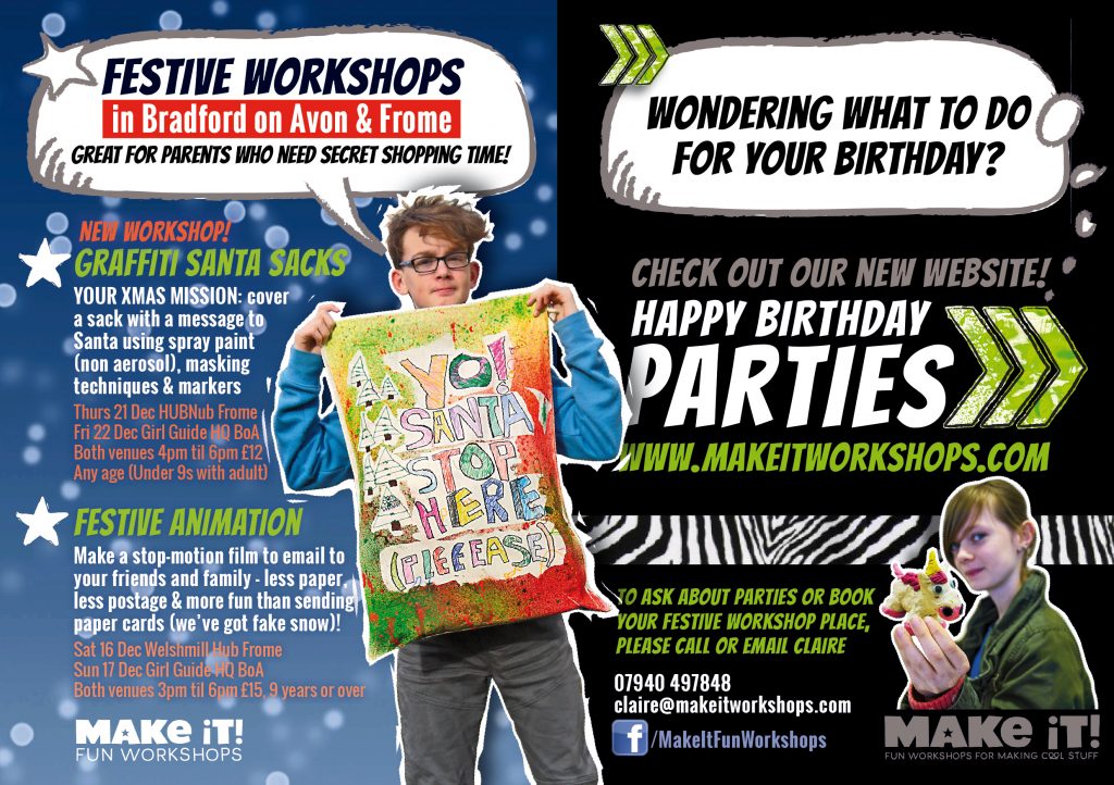 Info for all festive workshops by Make It! 2017