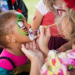 face-painting at the Children's Festival