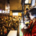 Crowds gather in Frome for the Christmas lights switch on