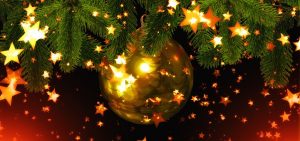 bauble on Christmas tree