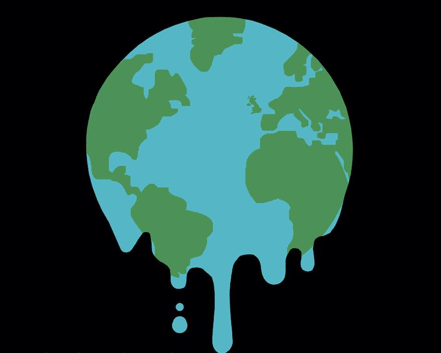 melting earth illustration