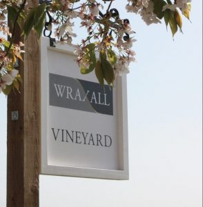 Wraxell Vineyard sign