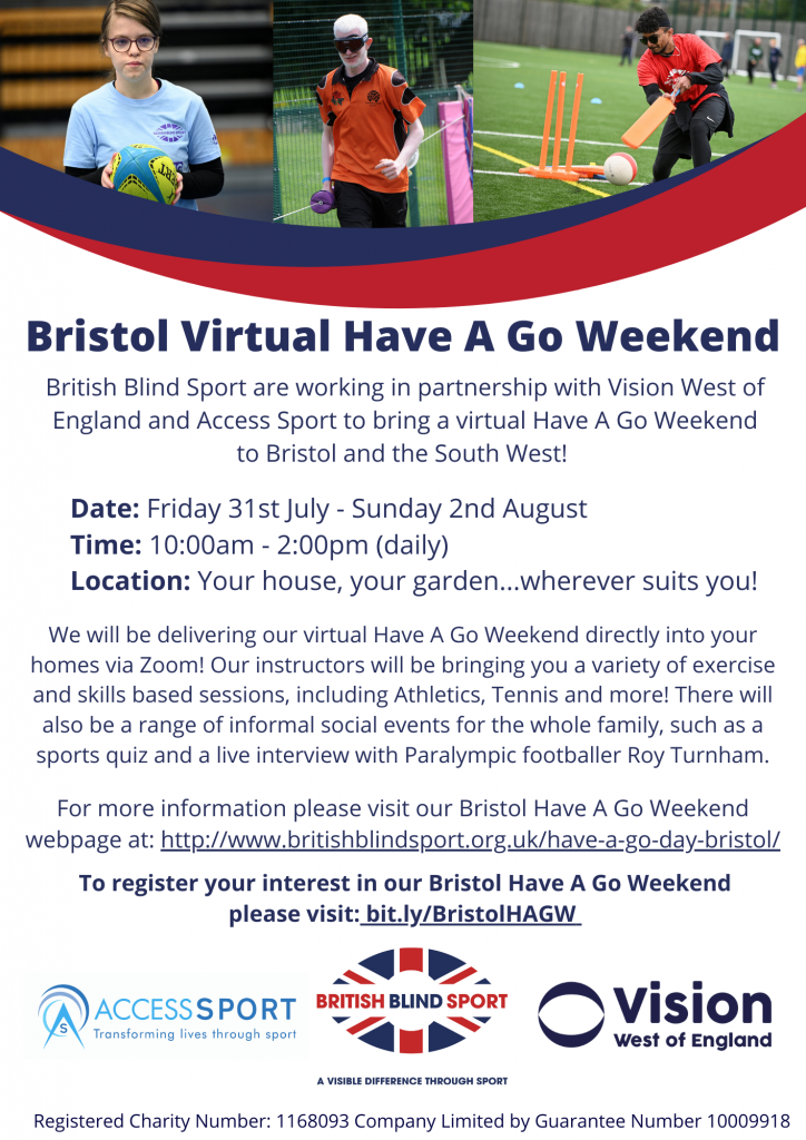 Bristol Virtual Have A Go Weekend poster