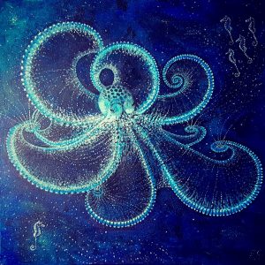 painting of octopus