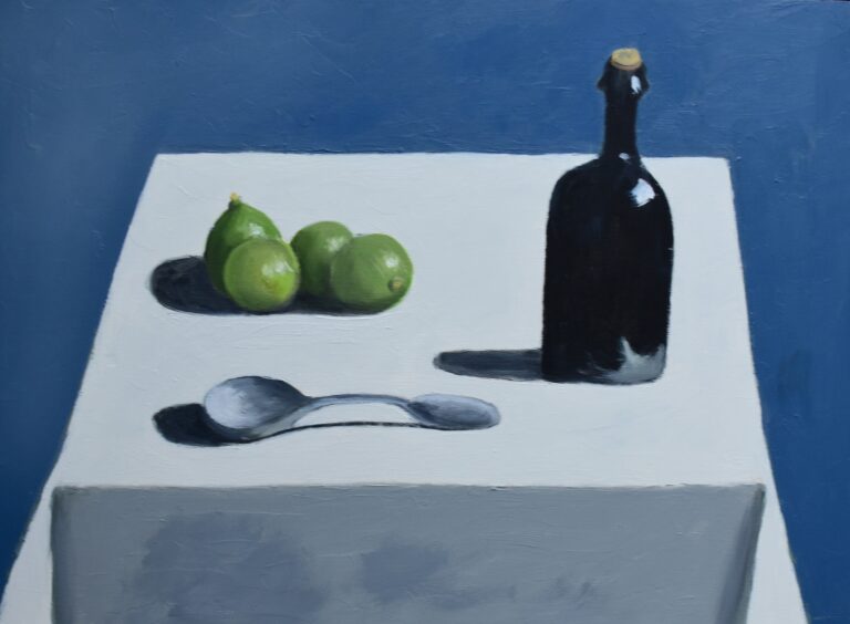 Painting 'Limes & Bottle2' by Laurel Wade