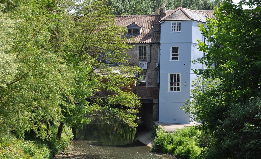 View over the river in town centre