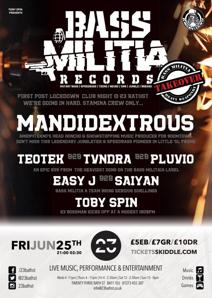 Bass Militia Records poster