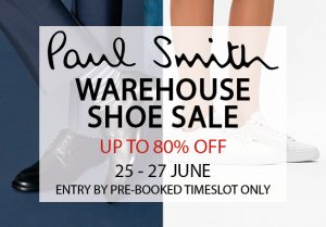 Paul Smith warehouse sale poster