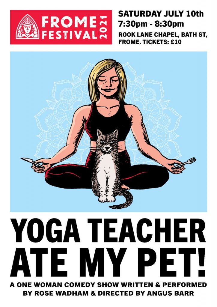 Yoga teacher ate my pet poster