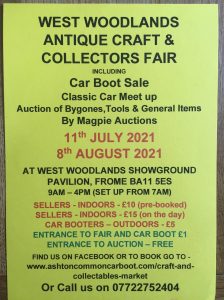 West Woodlands antique fair poster