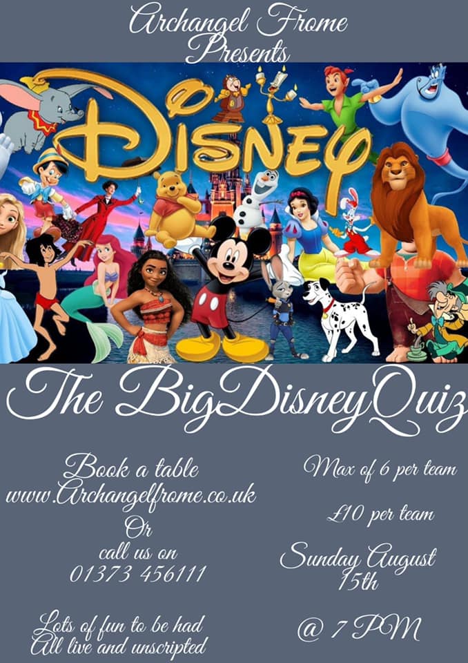 Disney quiz poster
