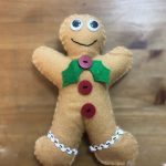 felt gingerbread man