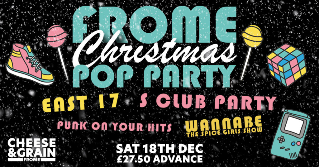 Frome Christmas pop party poster