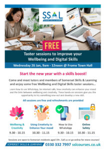 Wellbeing and digital skills poster