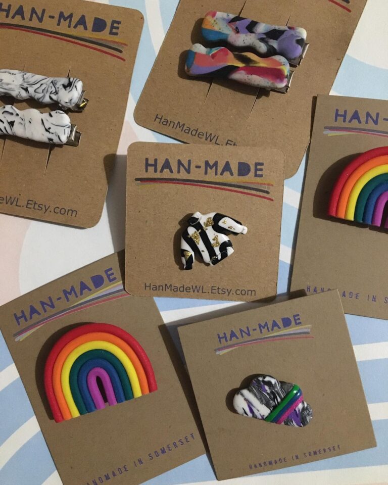 Han-Made brooches