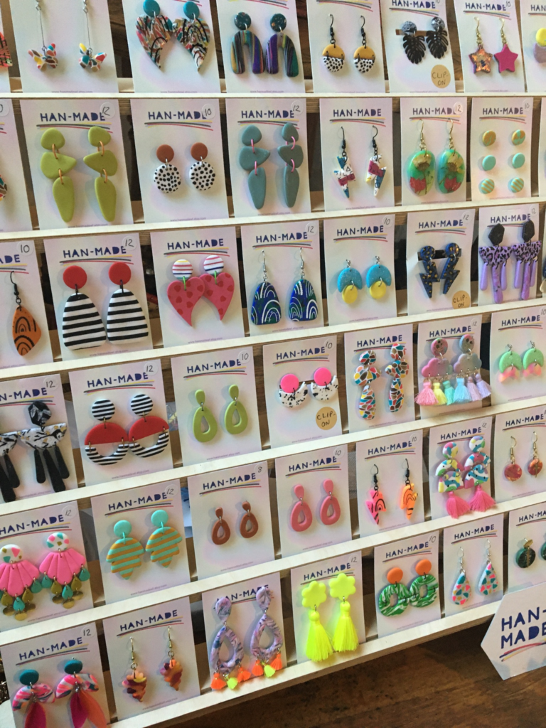 Han-Made earring display