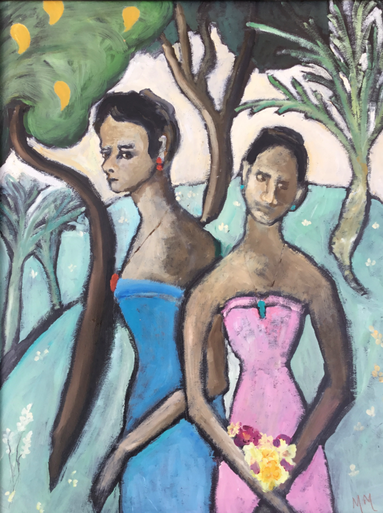 Marianne Marrs painting of two women