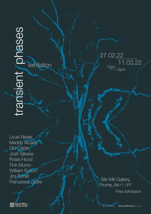 Silk Mill 'Transient Phases' exhibition poster