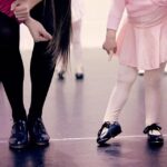 Children wearing tap shoes