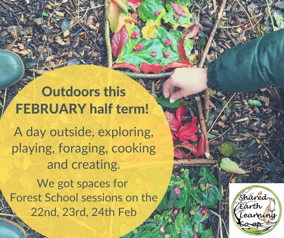 Half term forest school poster