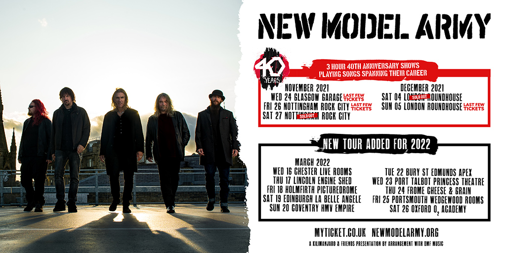 New Model Army tour poster