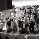 Children on stage at Tri Art theatre school