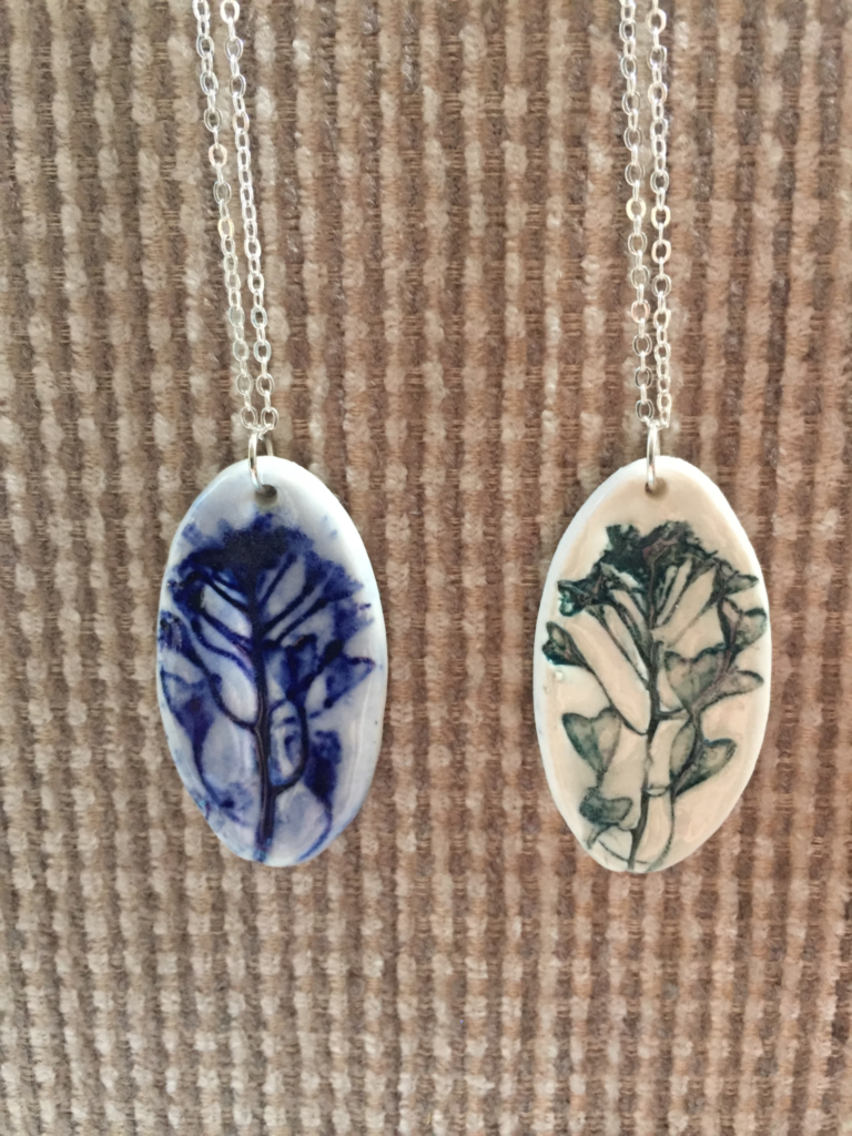 Elanor Steel ceramic pendants