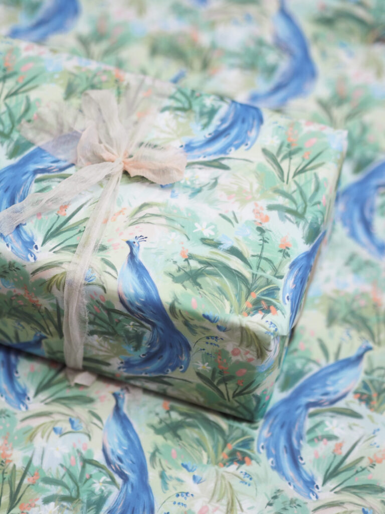 Imogen Davis illustrated wrapping paper