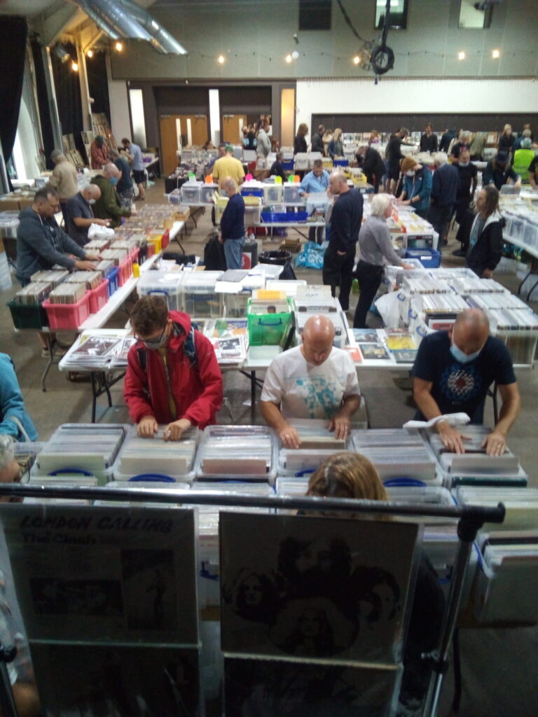 People at a record fair