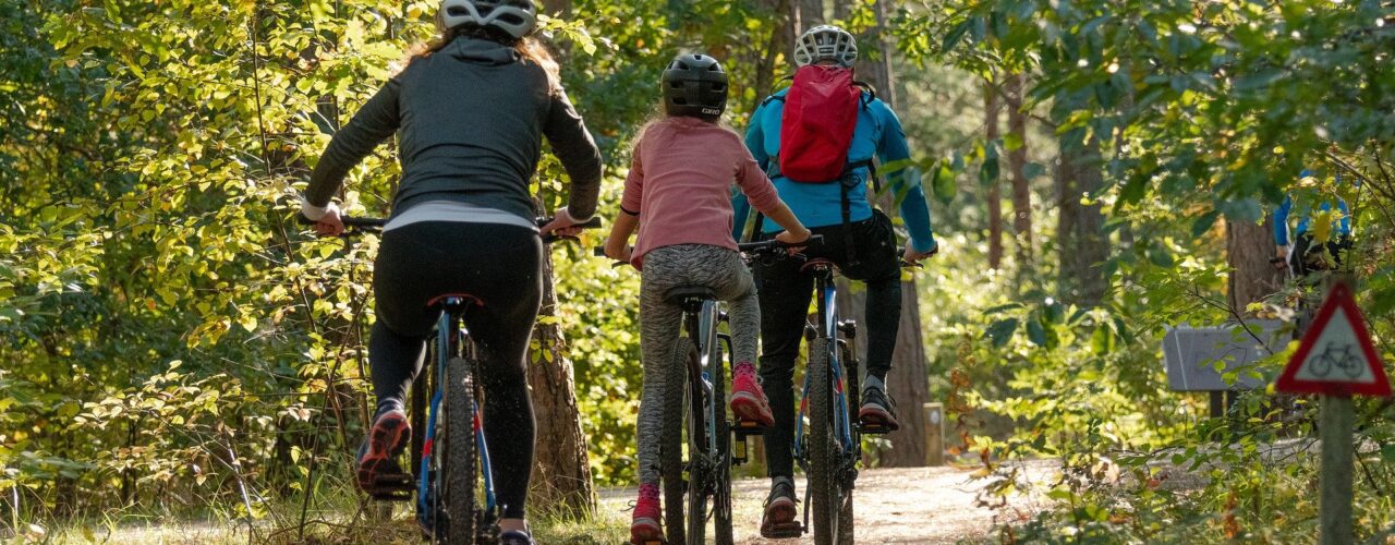 family cycling