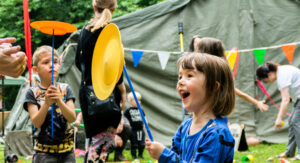 circus skills at Frome Children's Festival