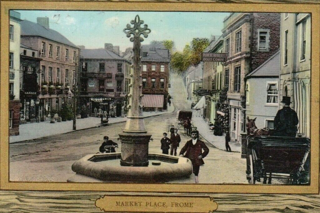 Old photograph of Frome Market Place