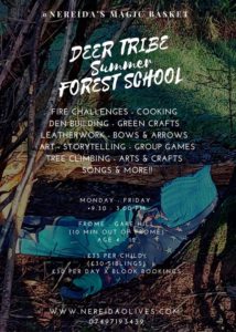 Deer tribe summer forest school poster