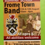 Frome Town Band summer school poster