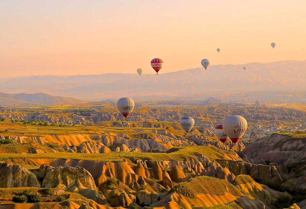 Hot air balloons