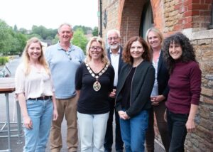 Members of Frome Renting Alliance with Mayor of Frome Sara Butler