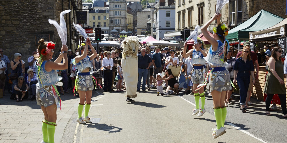 Morris dancers at the Frome Independent Market