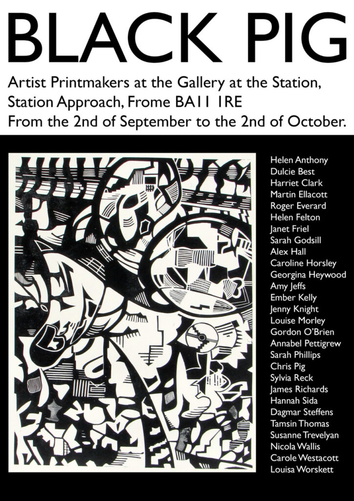 Black Pig exhibition poster