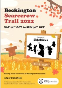 Beckington scarecrow trail 2022 poster