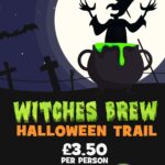 Witches Brew halloween trail poster