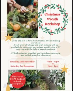 Christmas wreath workshop