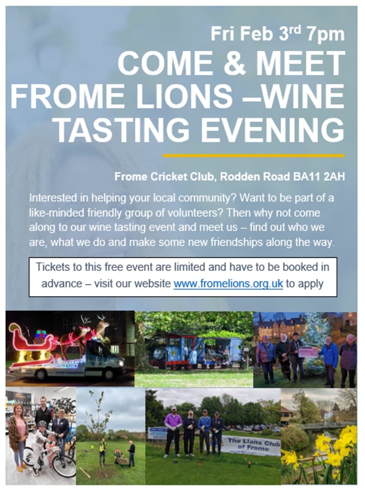 Lions club event poster