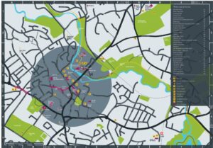 Frome Tourist Map for Discover Frome