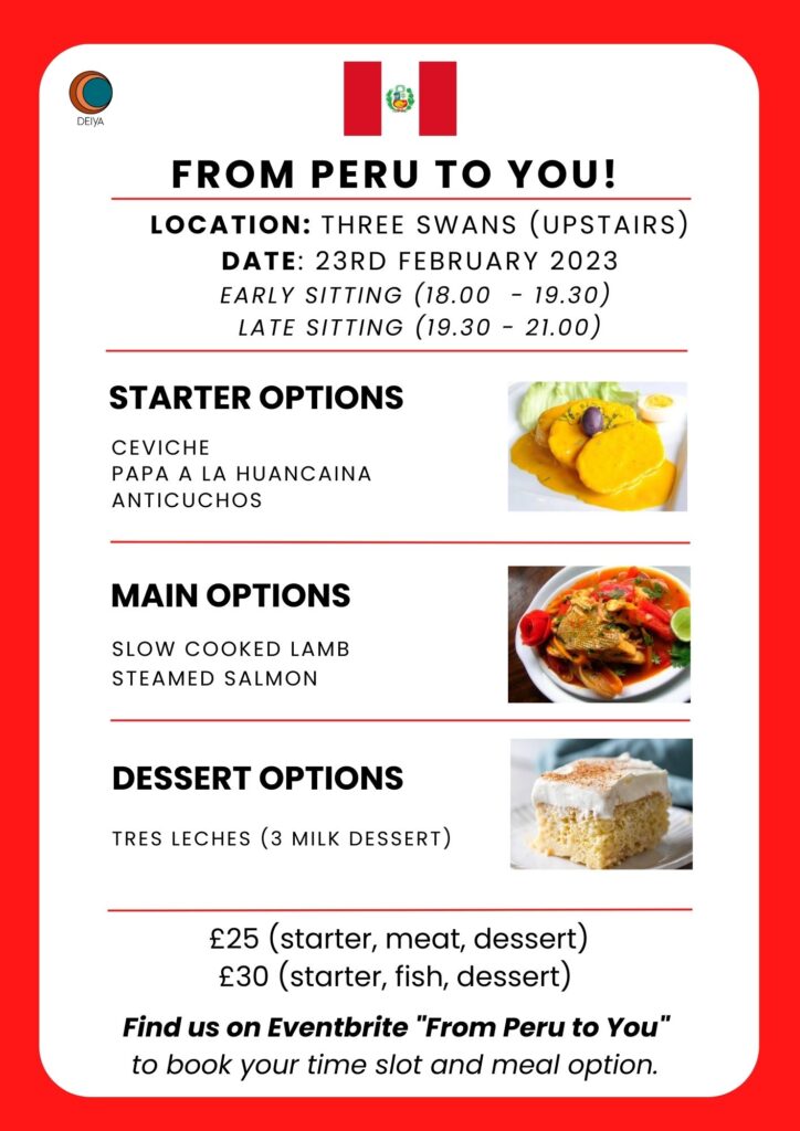 Peru dinner evening poster