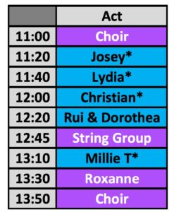 Cheese & Grain stage - Frome Busks 2023