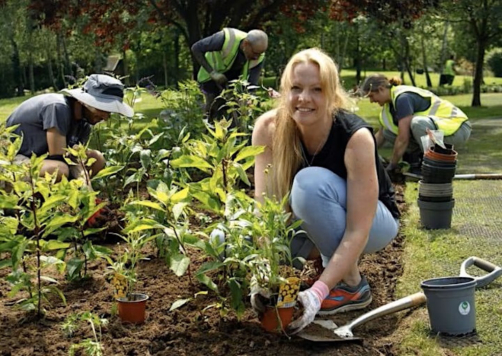 woman gardening