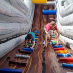 inflatable castle at Longleat