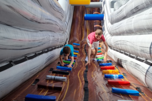 inflatable castle at Longleat