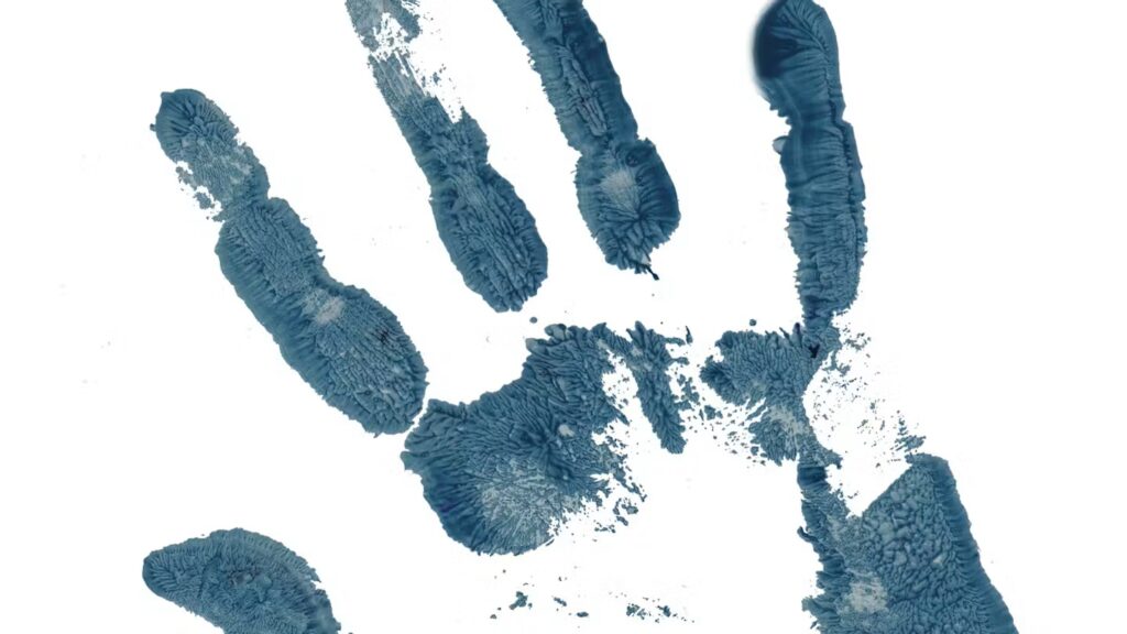 painted hand print