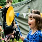 circus skills at Frome Children's Festival